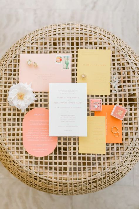 Yellow And Orange Wedding, Pink Yellow Weddings, Orange Wedding Themes, Orange And Pink Wedding, Yellow Wedding Invitations, Orange Wedding Invitations, Yellow Wedding Theme, Pink Wedding Invitations, Photo Wedding Invitations