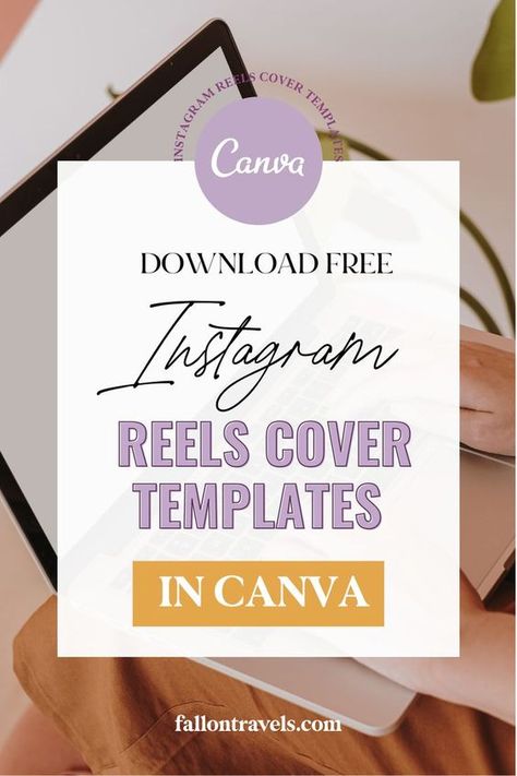 Free Instagram Reels Cover Templates In Canva | Fallon Travels #InstagramReelsTemplate #instagramreeltemplateideas #instagramreelstemplatevideo #instagramreelstemplatedesign Instagram Reels Cover, Instagram Reel Cover, Reels Cover, Reel Cover, Coach Instagram, Instagram Graphics, Cover Templates, Instagram Reel, Instagram Trends