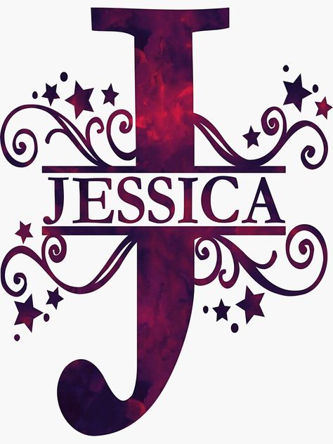 Signature Ideas Handwriting Name, Signature Ideas Handwriting, Letter J Tattoo, Jessica Name, Jessica Flores, Tattoo Names, Letter Learning Activities, Monogram Wallpaper, African Women Art