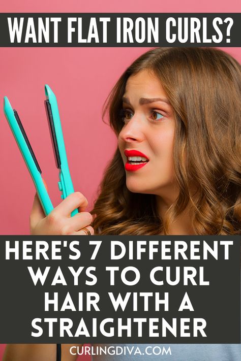 How To Curl Hair Using Flat Iron, How To Use A Flat Iron For Waves, Curl Hair With A Flat Iron, How To Straighten Your Hair Perfectly Flat Irons, How Can I Curl My Hair With A Straightener, Flat Iron Hair Curling, Curl Flat Iron Tutorials, How To Waves With Flat Iron, Tips For Curling Hair With Flat Iron