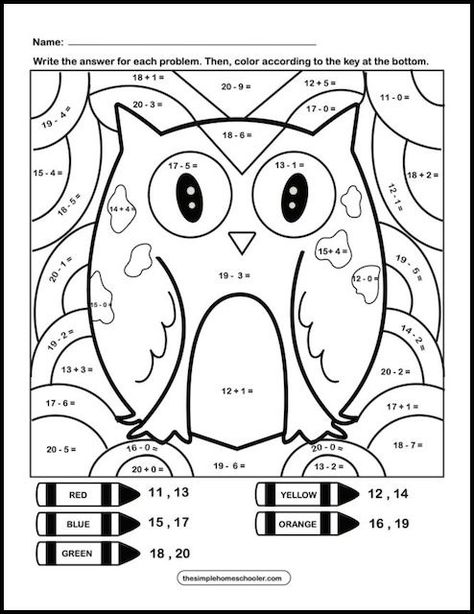 Math Color By Number Addition, Addition And Subtraction Color By Number, Color By Number Addition And Subtraction, Addition Coloring Worksheet 2nd Grade, Color By Subtraction Free, 2nd Grade Math Coloring Worksheets, Grade 2 Math Worksheets Free Printable Addition And Subtraction, Addition And Subtraction Worksheets 2nd, Simple Addition Worksheets Free