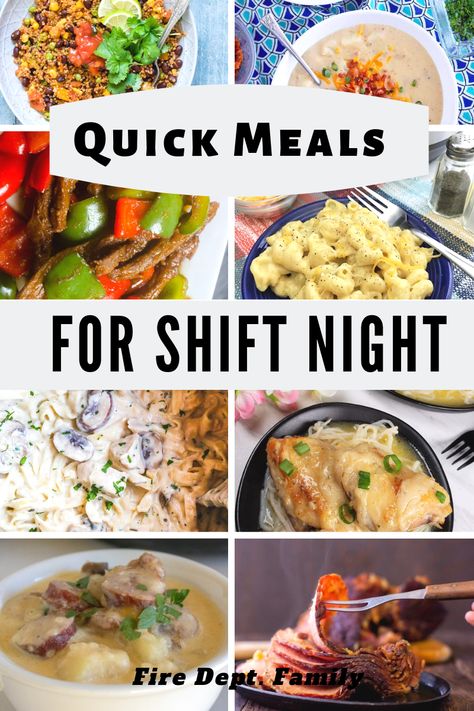 Easy Fire Station Meals, Fire Department Dinner Recipes, Firefighter Dinner Ideas, Meals For Firefighters, Ems Meal Prep, Police Lunch Ideas, Firefighter Lunch Ideas, Dinner Ideas For Night Shift, Fire Department Meals