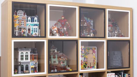 Brick Fanatics on Twitter: "LEGO display windows for the IKEA Kallax convert one of the most satisfying ways to display your LEGO into truly the only way to display your LEGO. https://t.co/XYz8MAbXjj #LEGO #WickedBrick #IKEAKallax… https://t.co/YOeTRc7dZt" Lego Cabinet Ideas, Ikea Lego Display Cabinet, Lego Display Cabinet Ideas, Lego Build Display Ideas, Lego Shelf Ideas, How To Display Lego Sets, Lego Cabinet, Lego Collection Display, Lego Vitrine