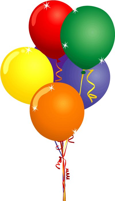 Birthday Balloons Clipart, Balloon Clip Art, Happy Birthday Clip Art, First Birthday Favors, Balloon Pictures, Balloon Clipart, Birthday Clips, Balloon Box, Birthday Clipart