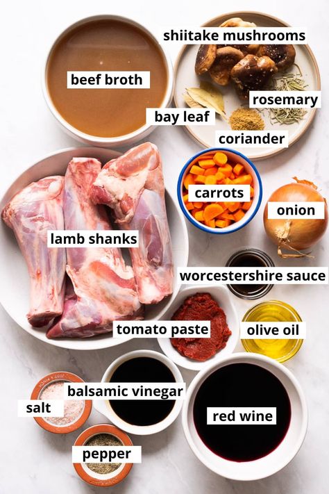 Lamp Shanks Recipe, How To Cook Lamb Shanks, Slow Cook Lamb Shanks, Braised Lamb Leg, Lamb Neck Recipes Slow Cooker, Lamb Shank Recipes, Lamb Shank Recipe Oven, Braised Lamb Chops Recipe, Lamb Shank Recipe Slow Cooker