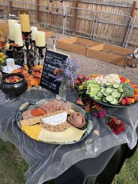 Practical Magic Charcuterie, Practical Magic Movie Night Food, Witchy Party Food, Practical Magic Food, Practical Magic Party Food, Practical Magic Movie Night, Practical Magic Birthday Party, Practical Magic Dinner Party, Practical Magic Themed Party