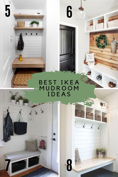 Ikea Mudroom Ideas, Ikea Mud Room, Ikea Mudroom, Pantry Closet Design, Small Mudroom Ideas, Functional Mudroom, Mudroom Remodel, Mudroom Closet, Mudroom Cabinets