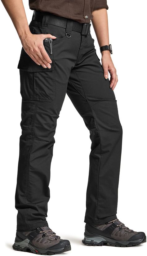 PRICES MAY VARY. CQR Flex Stretch Pants Series for outdoor activities and tactical training. [Materials] Mix of Polyester & Cotton fabric for superior mobility and comfort. [Flexy Fabric] Flexy stretch fabric is an excellent stretch and resists liquids, dirt, dust, etc. [Multi-purpose Pockets] Multi-pockets for various tools and equipment. *** Belt is NOT included *** It is suitable for hiking, climbing, cycling, motorcycling, tactical training, and other outdoor sports and activities. 
CQR Flex 5.11 Tactical Pants, Tactical Leggings, Hiking Cargo Pants, Cargo Pants With Pockets, Tactical Training, Women's Uniforms, Safety Clothing, Tactical Clothing, Training Materials