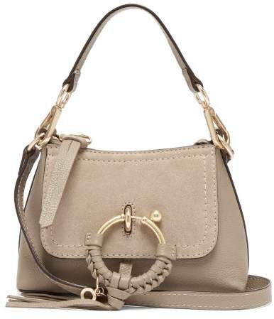 See By Chloé See By Chloe - Joan Mini Leather Cross Body Bag - Womens - Grey   #clothes #fashion #style #clothing #love #ootd #outfit #fashionista #fashionblogger #shopping #instafashion #dress #outfitoftheday #tshirt #clothingbrand #shoes #moda #model #streetwear #fashiongram #instastyle #photography #beautiful #fashionpost #streetstyle #design #cute #like #shop #bhfyp See By Chloe Joan, Bohemian Aesthetic, Leather Cross Body Bag, Leather Cross, Brass Ring, See By Chloe, Cross Body Bag, Grey Leather, Gold Tone Metal