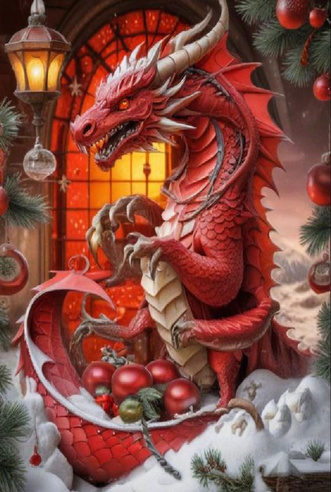 Xmas Pics, Dragon Christmas, Christmas Dragon, Xmas Pictures, Christmas Pics, Dragon Sculpture, Beautiful Dragon, Dragon Pictures, Dragon Egg