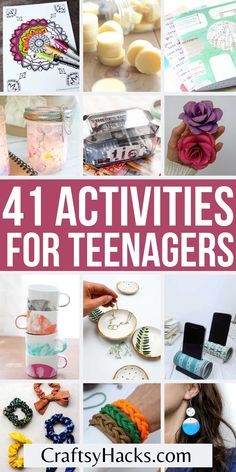 Easy Mother’s Day Crafts For Teens, Mothers Day Crafts From Teens, Teen Camp Crafts, Crafts For Teen Girls To Make, Crafts For 12 Yo, Kid Craft Ideas Easy, Crafts For 11-13, Teenage Crafts Projects, Teenage Activities Ideas