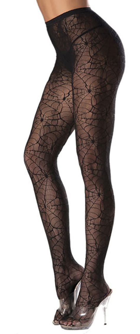 PRICES MAY VARY. One pair of spiderweb pantyhose tights ideal for witch tights for your next Halloween Costume Comes as shown with spider web design perfect for witch costumes, goth costumes, etc. One Size Fits Most (Fits Dress Sizes: 6-12) or up to 160 lbs. A great addition to any gothic outfit, witch costume or other scary Halloween costume. Distributed by Costume Adventure, Inc. These Black Spider Web Pantyhose are the ideal costume accessory for any classic Halloween Costume for ladies. One Spiderweb Tights, Spider Web Tights, Plus Size Witch, Goth Tights, Spider Halloween Costume, Gothic Tights, Witches Costumes For Women, Halloween Tights, Goth Costume