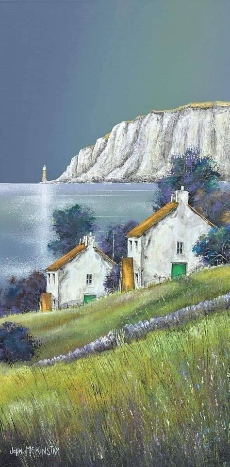 Francisco Ribeiro on X: "White Cliffs (date unlisted) by British artist JOHN McKINSTRY (b.1985). Acrylic on canvas https://t.co/2C4GemqDc9" / X House By The Sea Painting, Stephen Darbishire, Francisco Ribeiro, House Near The Sea, Inspirational Paintings, Cottages By The Sea, Sea Scape, White Cliffs, Whimsical Art Paintings