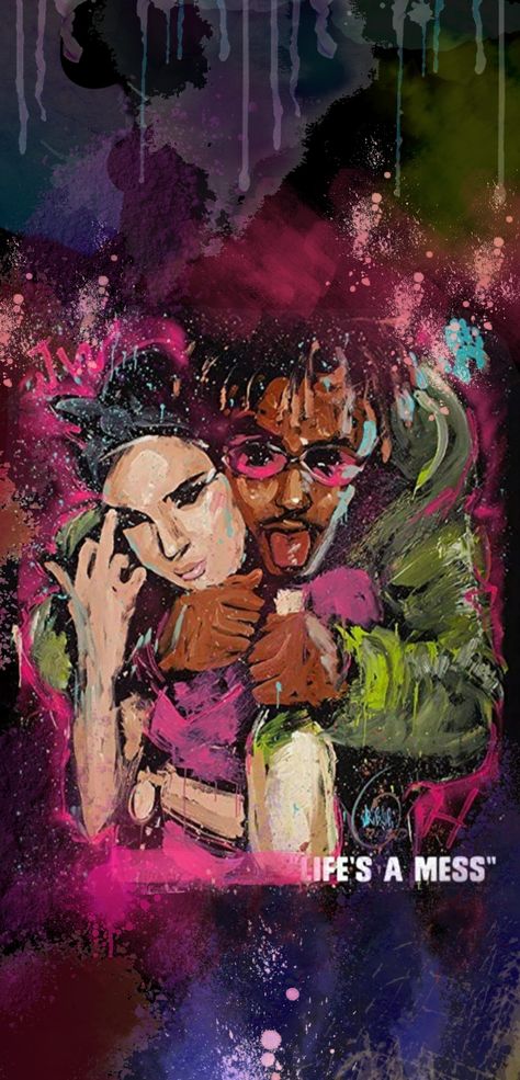 Juice Wrld ft. Halsey Life's a mess visualizer video art work painting Artist: David Garibaldi Visualizer Video, David Garibaldi, Art Work Painting, Gangsta Rapper, Juice World, Video Art, Painting Artist, Halsey, Love Painting