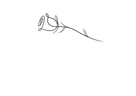 Rose Tiny Tattoo, Rose One Line Drawing, Rose With Date Tattoo, Line Art Rose Tattoo, Single Line Rose Tattoo, Rose Line Tattoo, One Line Rose Tattoo, Delicate Rose Tattoo, Minimalist Rose Tattoo