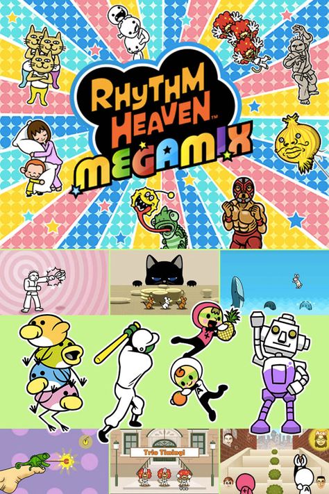 Superflat Pop, Nintendo Girl, Rhythm Heaven, Rythm Game, Superflat, Ds Games, Club Logo, Rhythm Games, Nintendo 3ds