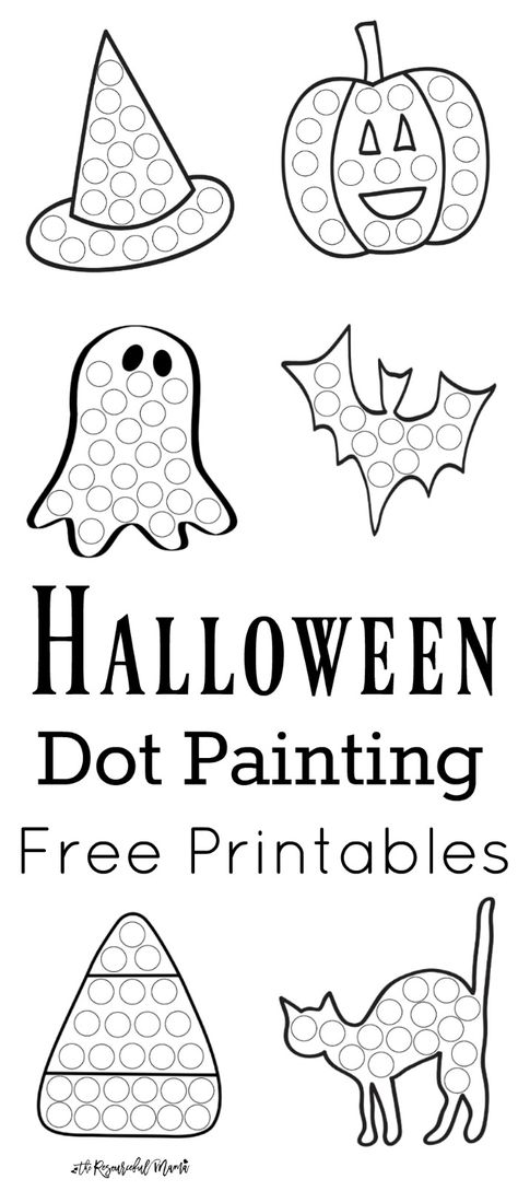 These Halloween Dot Painting worksheets are a fun mess free painting activity for young kids that work on hand-eye coordination and fine motor skills. Grab your free printable now! Toddlers and preschoolers love them. They work great with Do a Dot Markers. Pumpkin Qtip Painting Free, Halloween Qtip Painting, Qtip Painting Printables Free, Halloween Dot Painting, Qtip Painting Ideas, Qtip Painting, Mess Free Painting, Free Printables For Kids, Free Painting