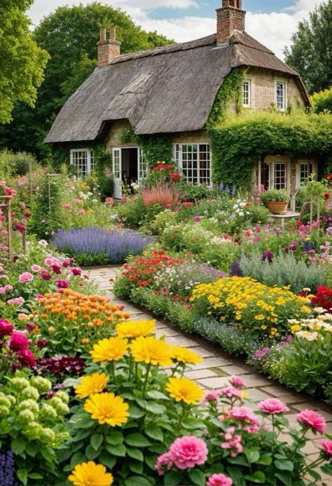 Small Colorful Garden Ideas, British Garden Ideas, British Cottages, English Garden Ideas, Small Cottage Garden Ideas, Ultimate Backyard, Sustainable Gardening, Cozy Nooks, Cottage Garden Design