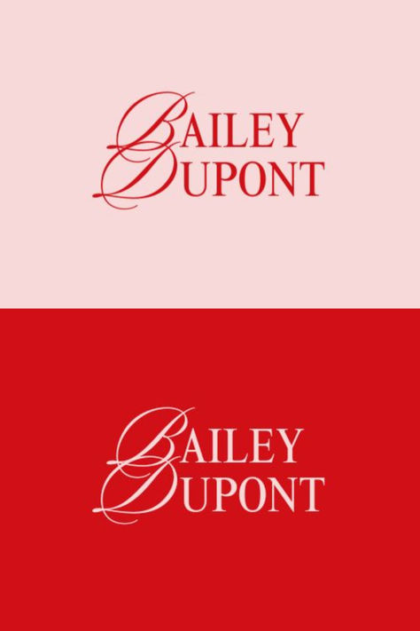 Red Pink Minimalist Mixed Typography Freelancer Name Logo Pink And Red Logo Design, Pink Red Packaging, Pink Advertising Design, Pink Red Branding, Pink And Red Branding, Freelancer Logo, Mixed Typography, Red Logo Design, Red Branding