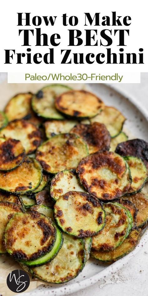 Paleo Zucchini Fries, Fried Zucchini Recipe, Fresh Veggie Recipes, Deep Fried Zucchini, Pan Fried Zucchini, Fried Zucchini Recipes, Frying Recipes, Gfcf Recipes, Wooden Skillet