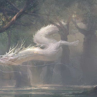 Eastern Dragon, Illustration Fantasy, 다크 판타지, White Dragon, Dragon Artwork, Mythical Creatures Art, Wow Art, Arte Fantasy, Chinese Dragon