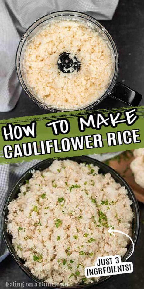 Riced Califlower Recipes, Alternative To Rice, Make Cauliflower Rice, Cauliflower Rice Easy, Mexican Favorites, How To Make Cauliflower, Riced Cauliflower, Cauliflower Rice Recipes, Box Grater