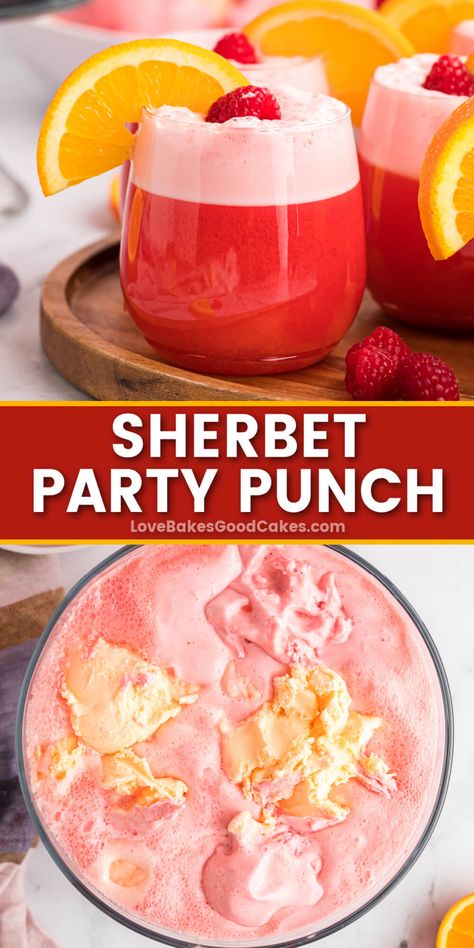 Celebrate with Sherbet Party Punch! A festive drink that's perfect for any gathering. This fruity, fizzy delight brings joy to every occasion. Sorbet Punch Recipes, Red Punch Recipes, Sorbet Punch, Creamy Chicken Rice Casserole, Creamy Chicken Rice, Romantic Food, Best Punch Recipe, Sherbet Punch Recipes, Easy Party Punch