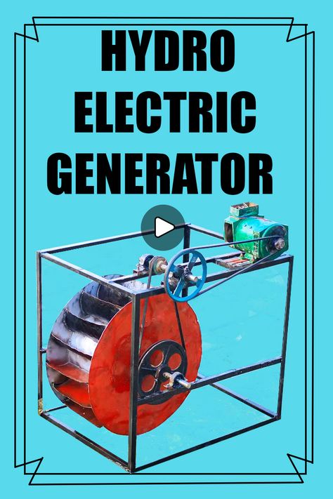 DIY Home made Crazy Super powerful Hydroelectric generator for free and natural energy Water Electricity Generator, Diy Water Wheel Generator, Micro Hydro Power Diy, Hydro Electric Generator Diy, Electricity Projects, Water Wheel Generator, Home Wind Power, Water Turbine Generator, Hydro Generator