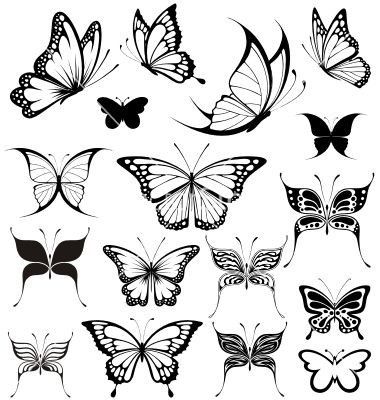 Butterfly Tattoo Outline, Tattoo Pequeños Mujer, Butterflies Nails, Simple Girl Tattoos, Tiny Butterfly Tattoo, Simple Butterfly Tattoo, Butterfly Tattoo Stencil, Unique Butterfly Tattoos, Butterfly Outline