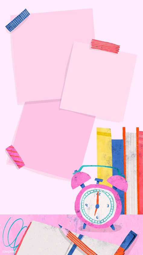 Back To School Frame, Pink Back To School, Back To School Wallpaper, Confetti Background, Mobile Phone Wallpaper, School Illustration, School Frame, Instagram Photo Frame, Powerpoint Background Design