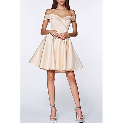 Flowy Satin Dress, Grade 8 Grad Dresses, Sequin Belt, Flounced Skirt, Dama Dresses, Elegant Cocktail Dress, Elegant Mini Dress, Cinderella Divine, Satin Homecoming Dress