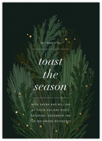 TOC Idea Corporate Holiday Cards, Winter Bouquet, Paperless Post, Holiday Poster, 카드 디자인, Christmas Graphics, Holiday Party Invitations, Christmas Poster, Holiday Invitations