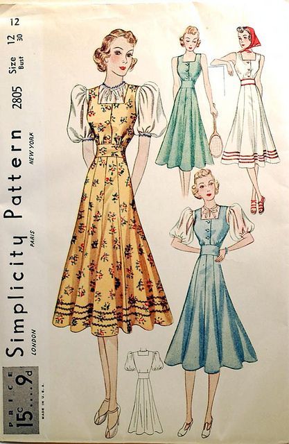 Fashion Definition, 40s Mode, Vintage Clothes Patterns, 1930 Fashion, Patron Vintage, 30s Fashion, Vintage Dress Patterns, 40s Fashion, 1930s Fashion