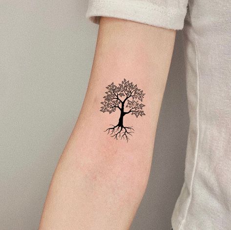 Celtic Oak Tree Tattoo, Simple Oak Tree Tattoo, Oak Tree Tattoo For Women, Oak Tree Tattoos, Tree Outline Tattoo, Minimal Tree Tattoo, Ash Tree Tattoo, Oak Tree Tattoo Small, Celtic Oak Tree