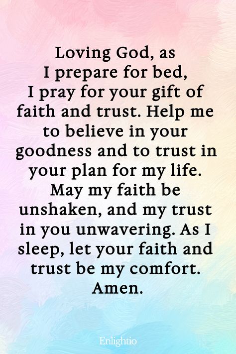 Explore uplifting bedtime prayers for adults to end your day on a peaceful note. Embrace moments of reflection, gratitude, and surrender before drifting off to sleep. These prayers can bring comfort and solace, guiding you towards a restful night's sleep. Incorporate these bedtime prayers into your nightly routine to cultivate a sense of peace and mindfulness before bedtime. Say goodnight with a heart full of blessings and positivity with these soothing bedtime prayers for adults. Prayer Before Sleep, Bedtime Prayers, Say Goodnight, Prayer For Husband, Prayers For Hope, Prayer For Love, Morning Quotes For Friends, Nightly Routine, Prayer For Guidance