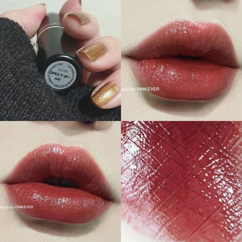 @AranzaDrive ❁ Matte Make Up, Spice It Up, Lipstick Swatches, Beauty Tips For Skin, Makeup Swatches, Smokey Eyes, Mac Makeup, Mac Lipstick, Lipstick Makeup