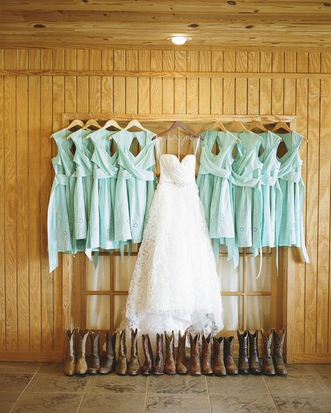 Country Wedding Pictures, Dresses With Cowboy Boots, Country Wedding Decorations, Georgia Southern, Country Wedding Dresses, Rustic Chic Wedding, Wedding Pics, Farm Wedding, Chic Wedding