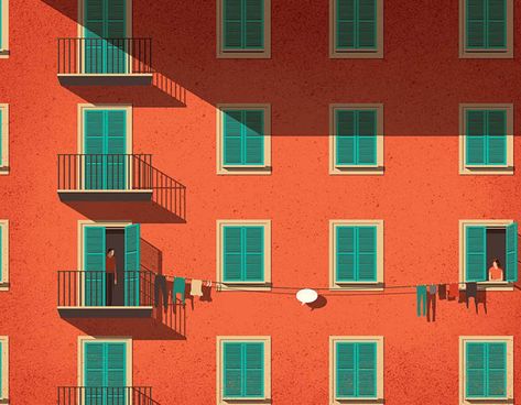 Le illustrazioni surreali di Davide Bonazzi | Collater.al Davide Bonazzi, Illustration Design Graphique, Building Illustration, New Retro Wave, Conceptual Illustration, Architecture Illustration, Editorial Illustration, Visual Design, Graphic Illustration