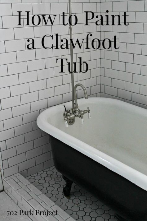 Its not secret that I love painting things. Here are 24 amazing things I had no idea you could paint! Paint Clawfoot Tub, Bathroom Remodel With Clawfoot Tub, Painting A Clawfoot Tub, Painted Clawfoot Tub, Clawfoot Tub Ideas, Black Clawfoot Tub, Tub Paint, Clawfoot Tub Bathroom, Tub Refinishing