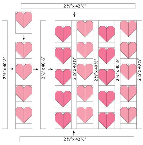 Simple Hearts Quilt + Free Pattern | Cluck Cluck Sew | Bloglovin’ Heart Blocks Quilt Ideas Patterns, Cluck Cluck Sew Patterns, Quilt Patterns Heart, Free Heart Quilt Patterns, Valentine Quilt Patterns Free, Free Printable Quilt Patterns, Doll Quilt Patterns Free, Heart Quilt Blocks Free Pattern, Heart Quilt Blocks