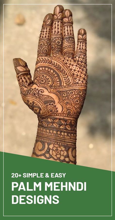 Here we have hand-picked some of the most beautiful palm mehndi designs that can be applied to any celebration. Check them out and decide which will suit you the best. Easy Palm Mehndi, Eid Henna Designs Arabic, Henna Designs Arabic, Palm Mehndi Designs, Henna Palm, Mehandi Design For Hand, Mehendi Simple, Eid Henna Designs, Palm Henna Designs