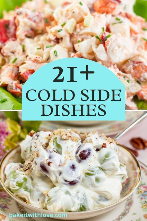 Salad Recipes Potluck, Best Cold Side Dishes, Luncheon Side Dishes, Cold Rice Dishes, Cold Dishes For Thanksgiving, Side Salad Recipes For Party, Easy Cold Sides, Thanksgiving Cold Sides, Easy Pot Luck Side Dish