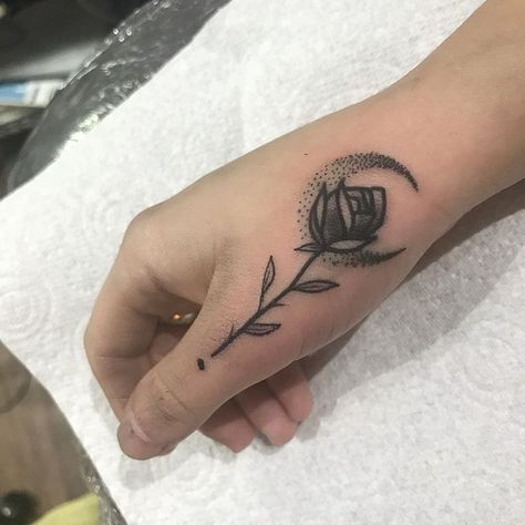 Nice little rose on @shannonmooreexx thumb🌹 Above Thumb Tattoo, Thumb Wrist Tattoo, Rose On Thumb Tattoo, Thumb Tattoos For Women Unique, Rose Tattoo On Thumb, Small Thumb Tattoos For Women, Flower Thumb Tattoo, Rose Thumb Tattoo, Thumb Tattoos For Women