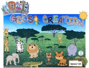 Gods Creation Bulletin Board Ideas, Creation Bulletin Board Ideas, Creation Bulletin Board, Safari Bulletin Boards, Bulletin Board For Preschool, Sunday School Themes, Bible Bulletin Boards, God Creation, Basic Background