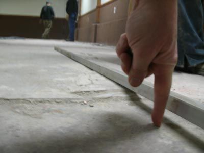 How can I prepare uneven concrete floor for vinyl planks...concepts How To Level Concrete Floor, Floating Floor Over Concrete, How To Level Basement Floor, Uneven Basement Floor, Best Flooring For Uneven Floors, Flooring For Uneven Floors, Uneven Basement Floor Ideas, Uneven Floor Solutions, Level Basement Floor