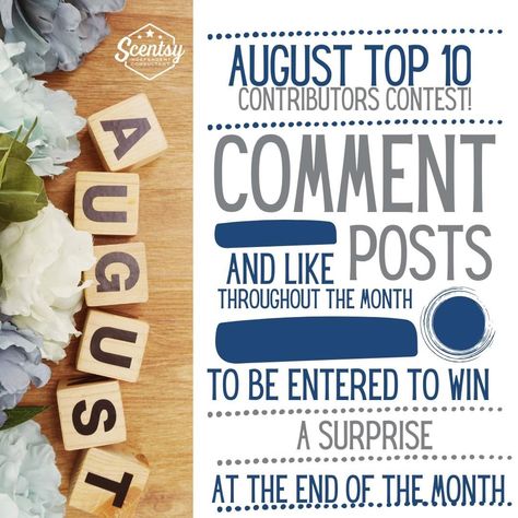 Top Contributors Facebook Group, Scentsy Sunday Posts, Scentsy Pictures, Scentsy Games, Scentsy Facebook Party, Scentsy Facebook, Scentsy Marketing, Interactive Facebook Posts, Facebook Engagement Posts