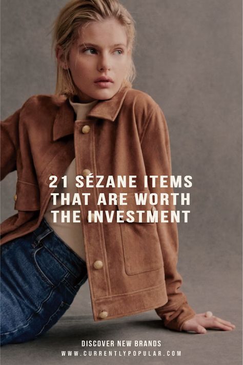 Looking for fall wardrobe staples? Explore Sézane's Fall 2024 collection with our curated picks. Discover which pieces are must-haves, including sweaters, trousers, and more. Update your look with timeless Parisian-inspired style. Silk Top Outfit Ideas, Sezane Style Fall, Classic Fall Style 2024, Anthropologie Fall Outfits, Sezane Will Jacket Outfit, Sezane Outfit Ideas, 2024 Fall Fashion, Parisian Fall Style, Fall Parisian Style