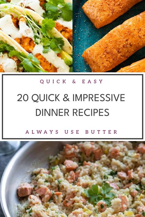 Explore a curated collection of impressive dinner recipes that are perfect for any occasion. From easy but impressive dinner ideas to show-stopping mains for your next dinner party, these recipes will elevate your mealtime experience. Whether you're a seasoned chef or a novice cook, you'll find inspiration and guidance to create delicious meals that are sure to impress your family and friends. Elevate your dining experience with these tried-and-true impressive dinner recipes! Complete Meal Ideas Dinners, Entree For Dinner Party, Dinner Inspiration Main Dishes, Main Dinner Dish Ideas, Impressive Meals For Two, Simple Impressive Dinners, New Different Dinner Ideas, What To Fix For Dinner, Easy But Impressive Dinner