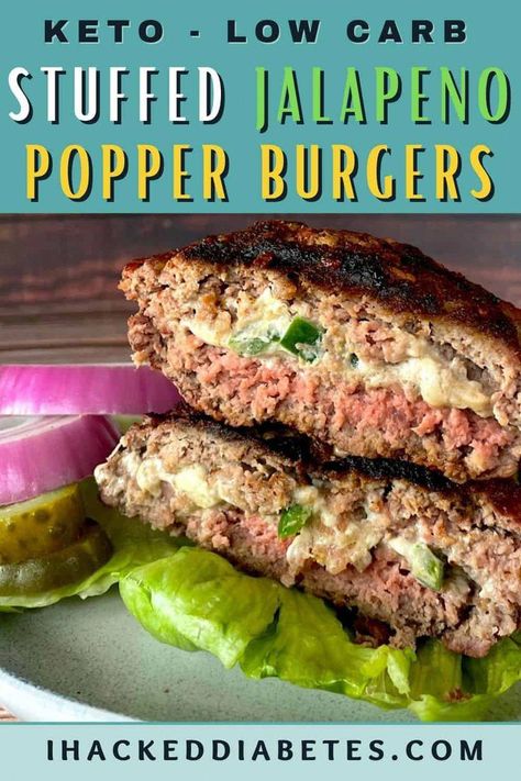 #HealthLowCarbRecipes Jalepeno Burgers, Jalapeno Burgers, Jalapeno Burger, Keto Burger, Poppers Recipe, Low Carb Low Fat Recipes, Baking Powder Uses, No Carb Recipes, Jalapeno Popper