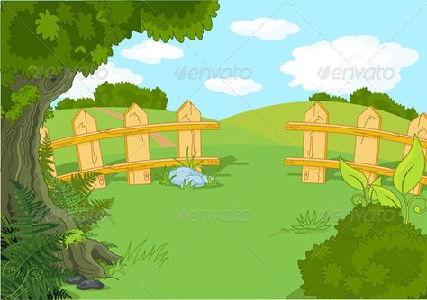 Farm Animals Background, Animals Background, 2d Character Animation, Islamic Cartoon, Horse Silhouette, Background Clipart, Landscape Background, Country Landscaping, Cartoon Background